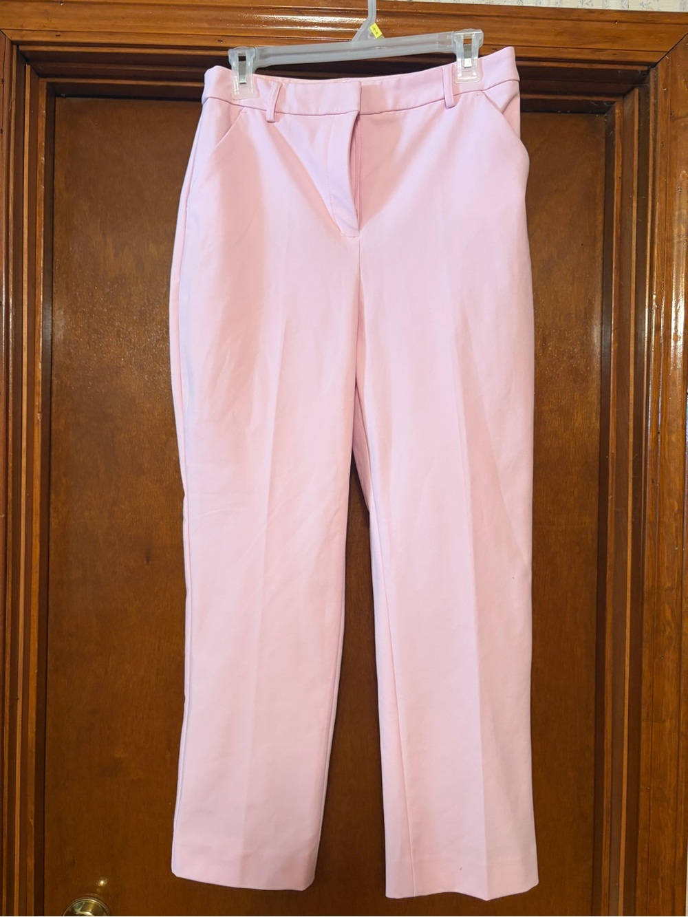 Like New Classic Women's Express Straight-Leg Pants in Light Pink